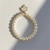 Elegant Pearl Leaf Bracelet