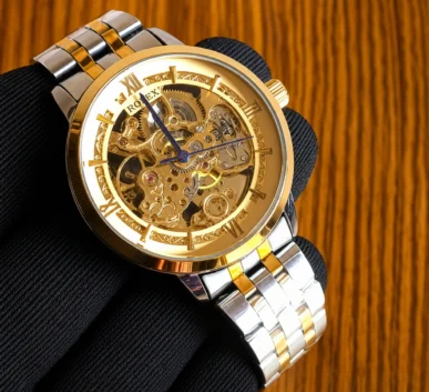 Premium Gold Skeleton Watch