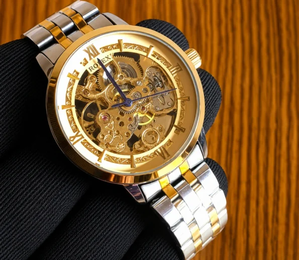 Premium Gold Skeleton Watch