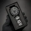 Premium black men’s watch in gift box