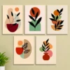 Modern Abstract Botanical Wall Art Set