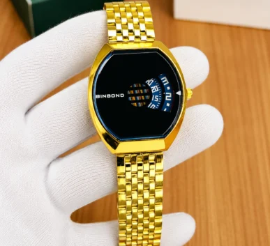 Gold Black Dial Luxury Watch for Men