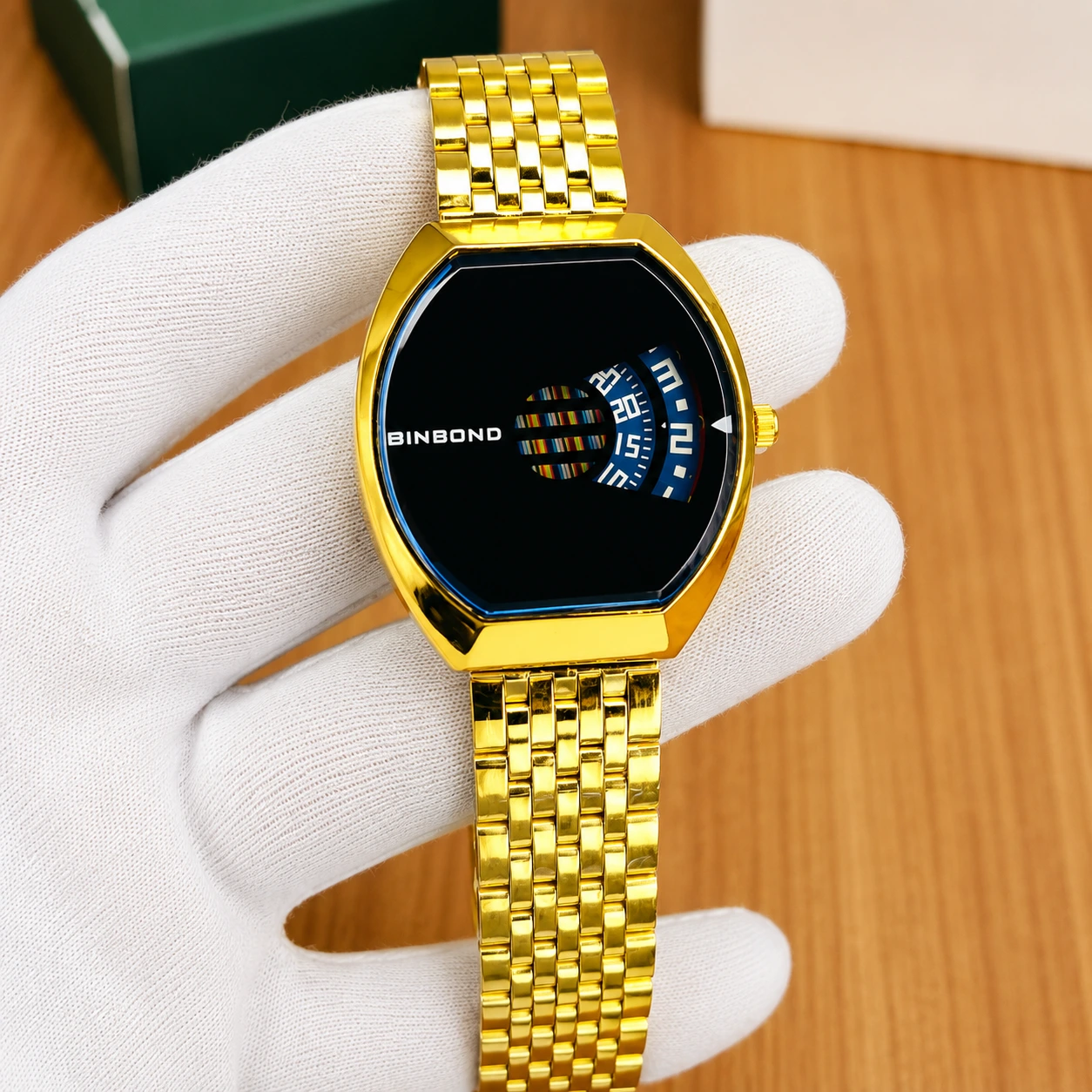 Gold Black Dial Luxury Watch for Men