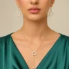 Elegant Pearl Necklace and Matching Earrings Set