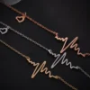 Heartbeat heart bracelets