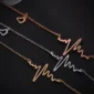 Heartbeat heart bracelets