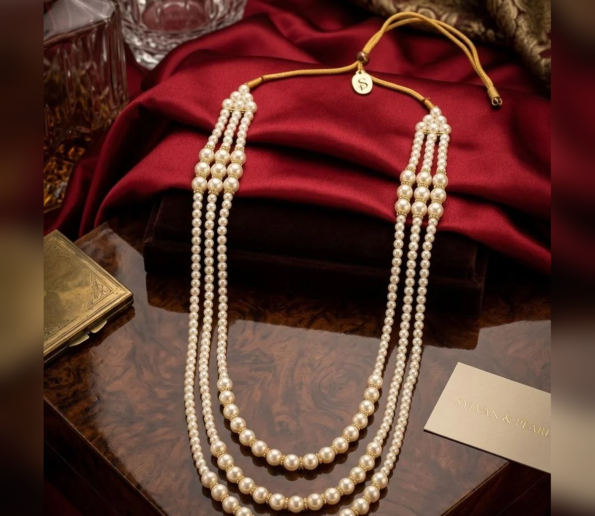 Multi-layer pearl necklace for women