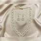 Pearl necklace and earrings set