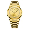 Gold Luxury Watch for Men with Gold Dial