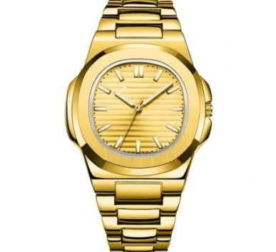 Gold Luxury Watch for Men with Gold Dial