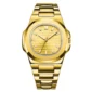 Gold Luxury Watch for Men with Gold Dial