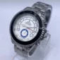 Silver Tone White Dial Luxury Watch for Men