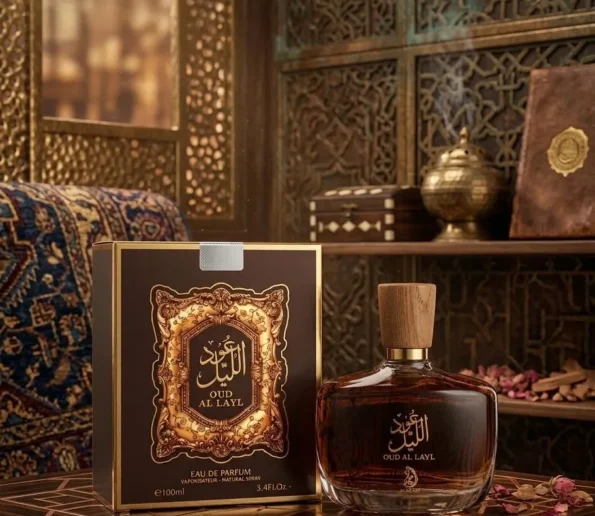 Oud Al Layl amber bottle wood cap