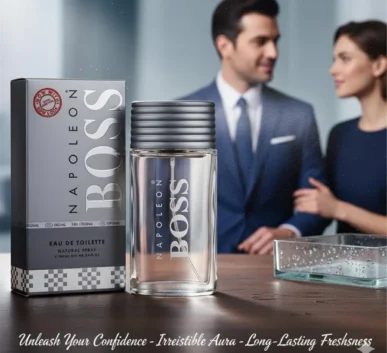 Napoleon BOSS men's cologne bottle