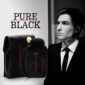 Pure Black matte black bottle red text