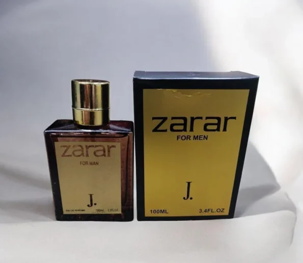 Zarar For Men amber gold bottle
