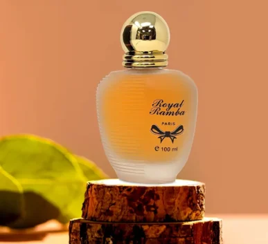 Royal Ramba frosted gold cap bottle