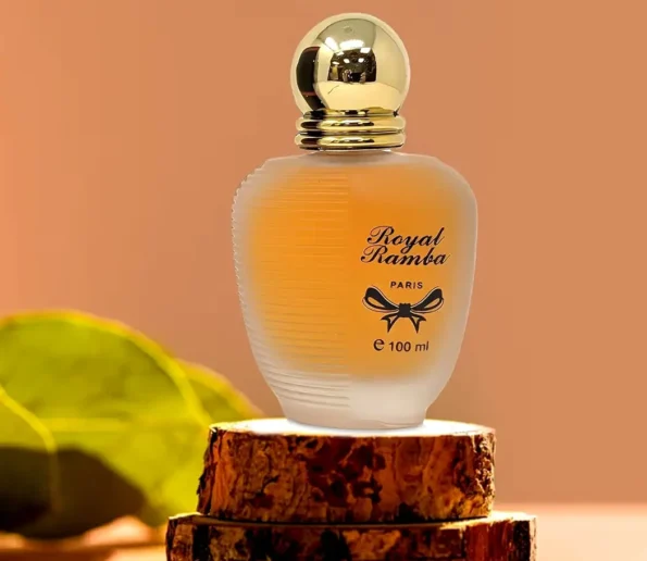 Royal Ramba frosted gold cap bottle