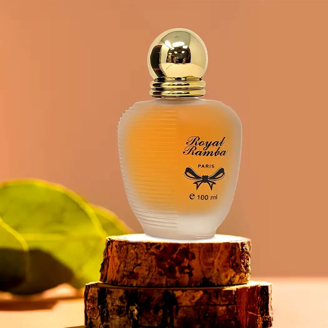 Royal Ramba frosted gold cap bottle