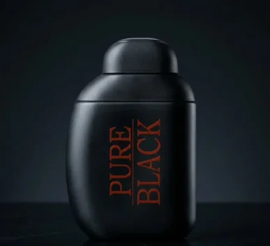 Pure Black Intense matte black bottle