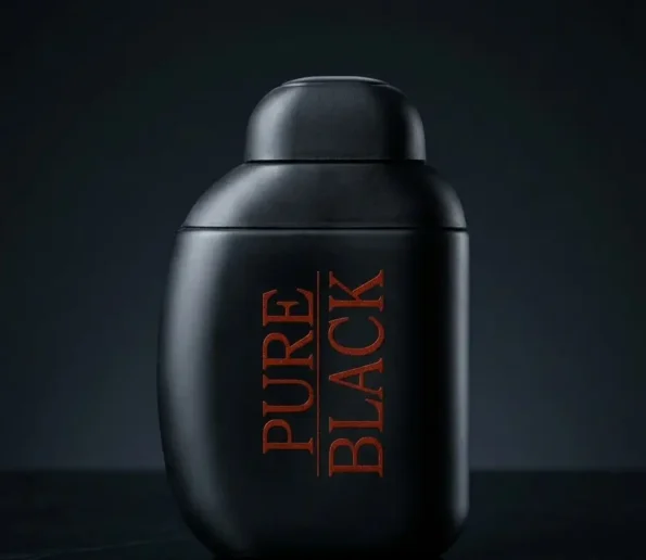 Pure Black Intense matte black bottle