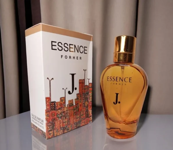 Essence For Her gold cap bottle