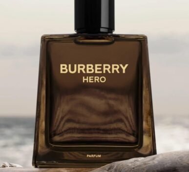 Burberry Hero brown glass bottle