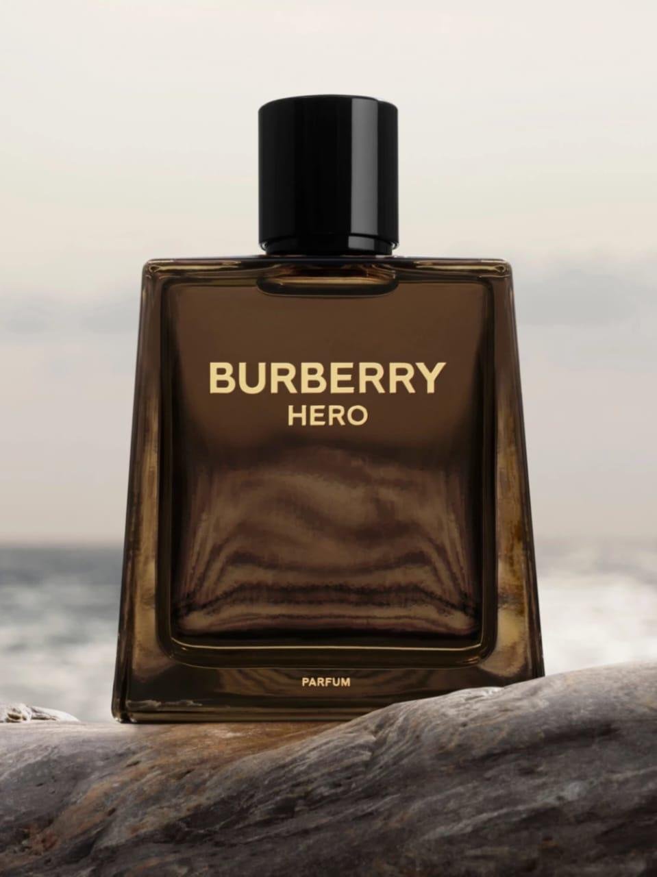 Burberry Hero brown glass bottle