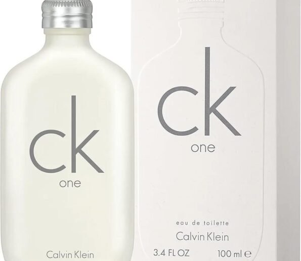 CK One frosted white bottle
