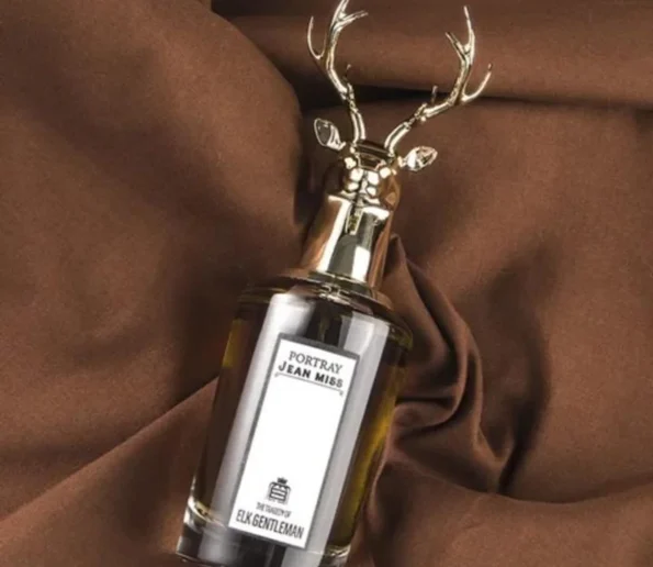 Jean Miss Elk Gentleman gold antler bottle