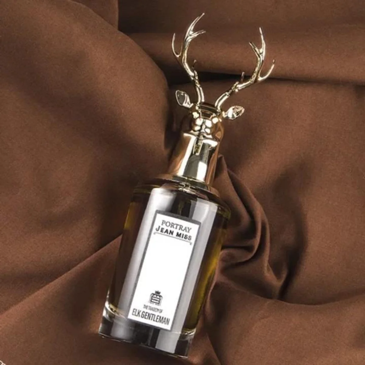 Jean Miss Elk Gentleman gold antler bottle
