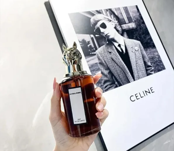 Oud perfume amber bottle tiger cap