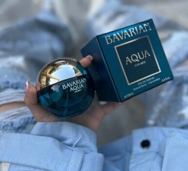 Bavarian Aqua blue spherical bottle