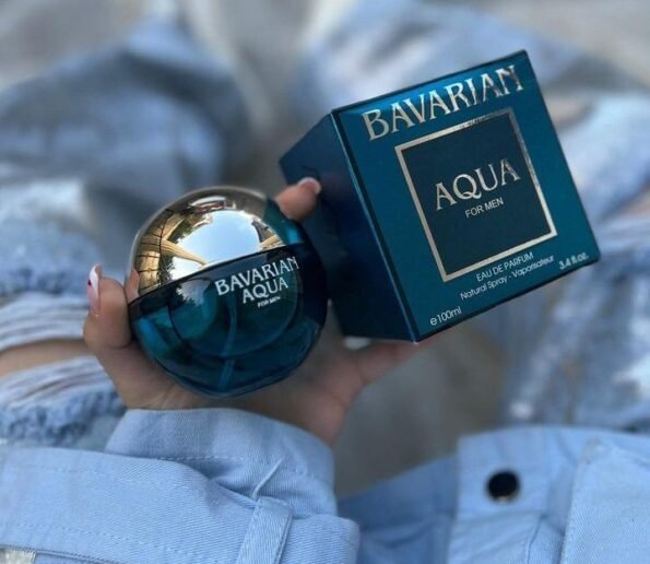 Bavarian Aqua blue spherical bottle
