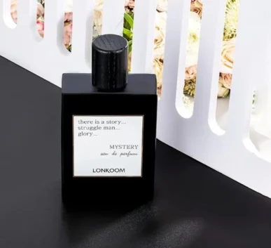 Premium Unisex Black Glass Fragrance Bottle 100ml – Lonkoom Mystery EDP