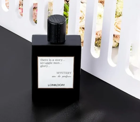 Premium Unisex Black Glass Fragrance Bottle 100ml – Lonkoom Mystery EDP