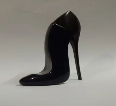 Black stiletto shaped perfume bottle