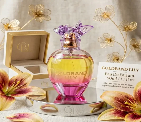 Goldband Lily perfume gradient bottle