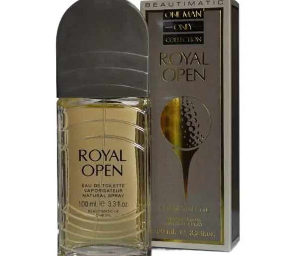 Royal Open glass bottle grey cap