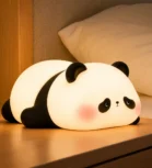 Cute Panda Night Light Lamp for Kids Bedroom – Soft Glowing LED Bedside Lamp