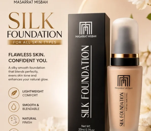 Masarrat Misbah Silk Foundation 20ml for All Skin Types