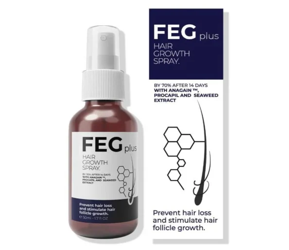 FEG Plus Hair Growth Spray 50ml for Hair Loss Prevention and Hair Follicle Care