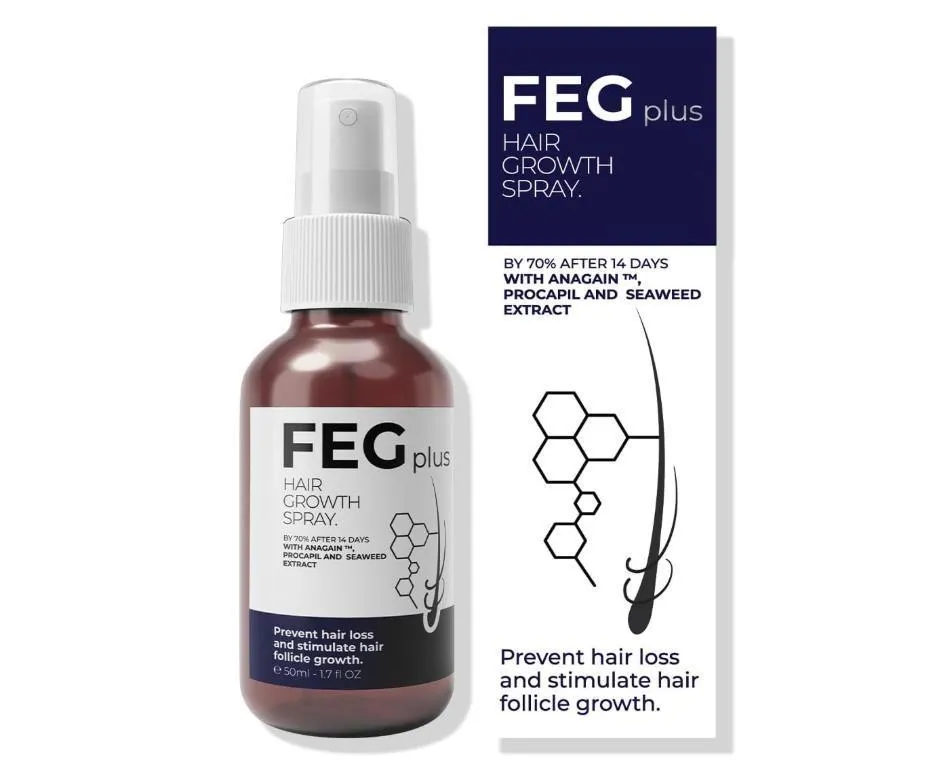 FEG Plus Hair Growth Spray 50ml for Hair Loss Prevention and Hair Follicle Care