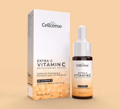 Cellcense Extra-C Vitamin C Brightening Serum with 5% Vitamin C, Collagen & Centella