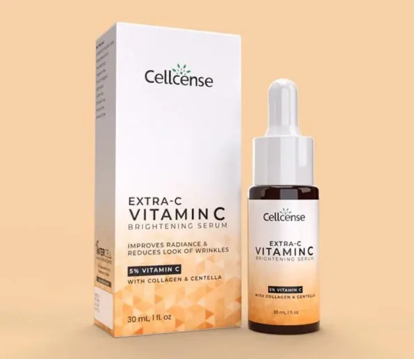 Cellcense Extra-C Vitamin C Brightening Serum with 5% Vitamin C, Collagen & Centella