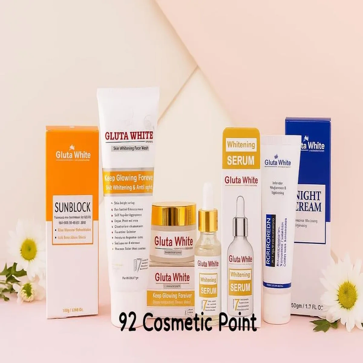 Gluta White Skincare Products Set