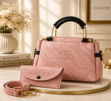 Pink Luxury Handbag Set for Women