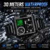 SKMEI 30M waterproof black watch